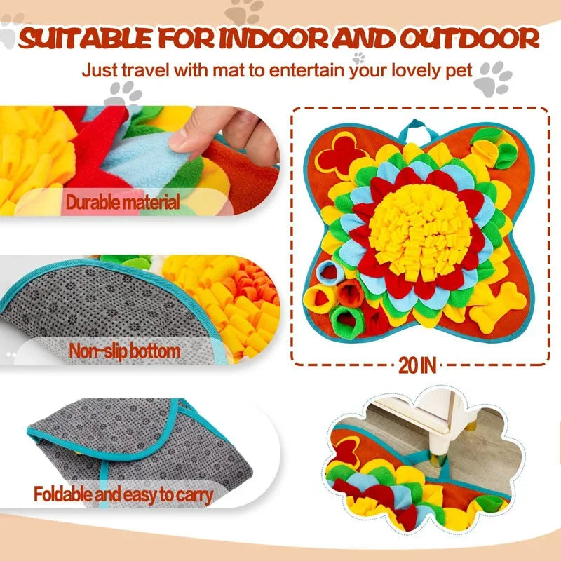 🐕 Premium Dog Snuffle Mat - Interactive Feeding Puzzle by Petziverse