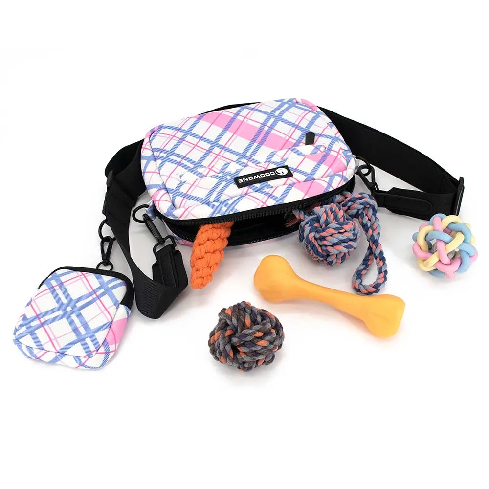 Waterproof Dog Treat Pouch - Training Bag with Built-in Poop Dispenser | Petziverse