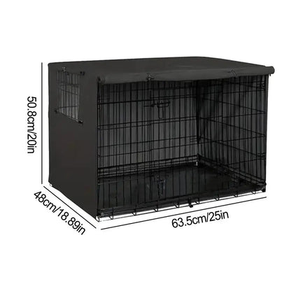 Waterproof Pet Crate Cover - Oxford Windproof Dog Kennel Cover for Indoor Use