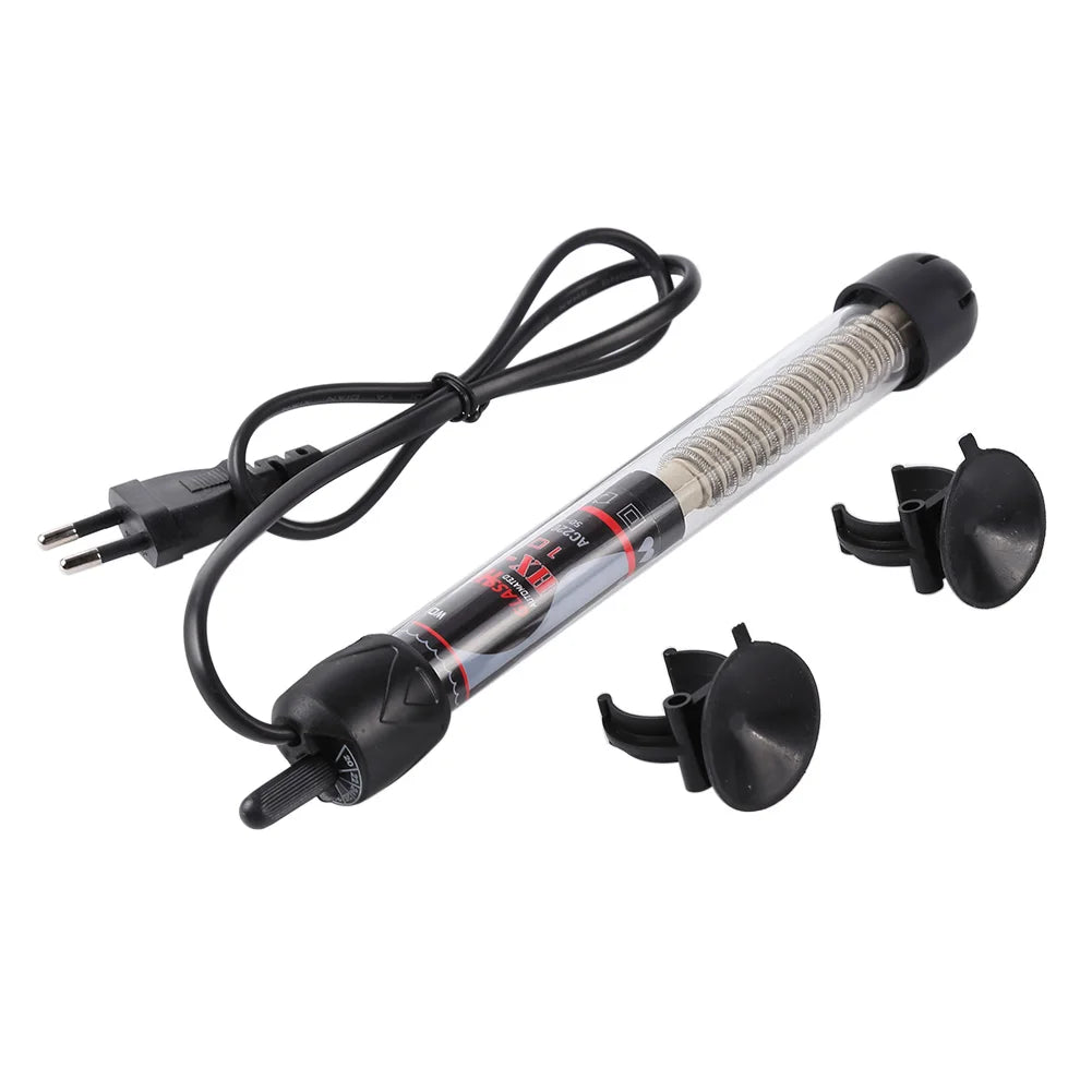 Adjustable Aquarium Heater - 25-300W Fish Tank Heating Rod with Automatic Thermostat