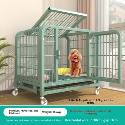 Large Indoor Dog Cage with Toilet Area - Premium Pet Enclosure for Medium to Large Dogs