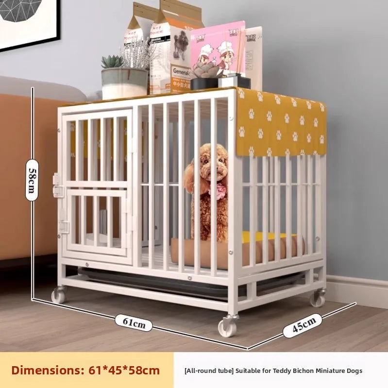 Large Indoor Dog Cage with Toilet Area - Premium Pet Enclosure for Medium to Large Dogs