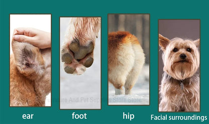 Professional Dog Hair Clippers - USB Rechargeable Silent Pet Grooming Trimmer