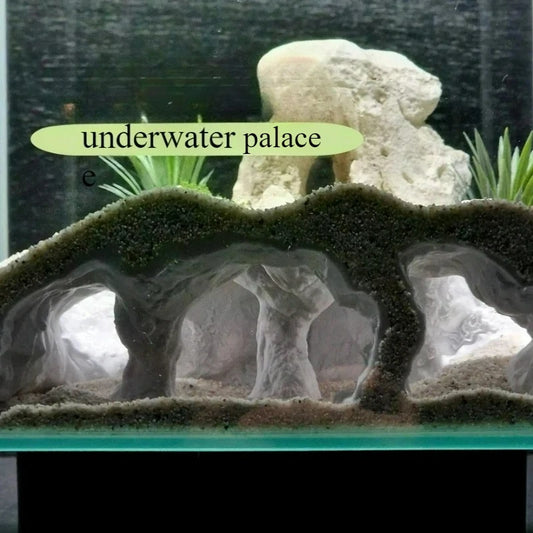 Premium 3D Printed Aquarium Cave - Professional Underground Shelter for TikTok Content