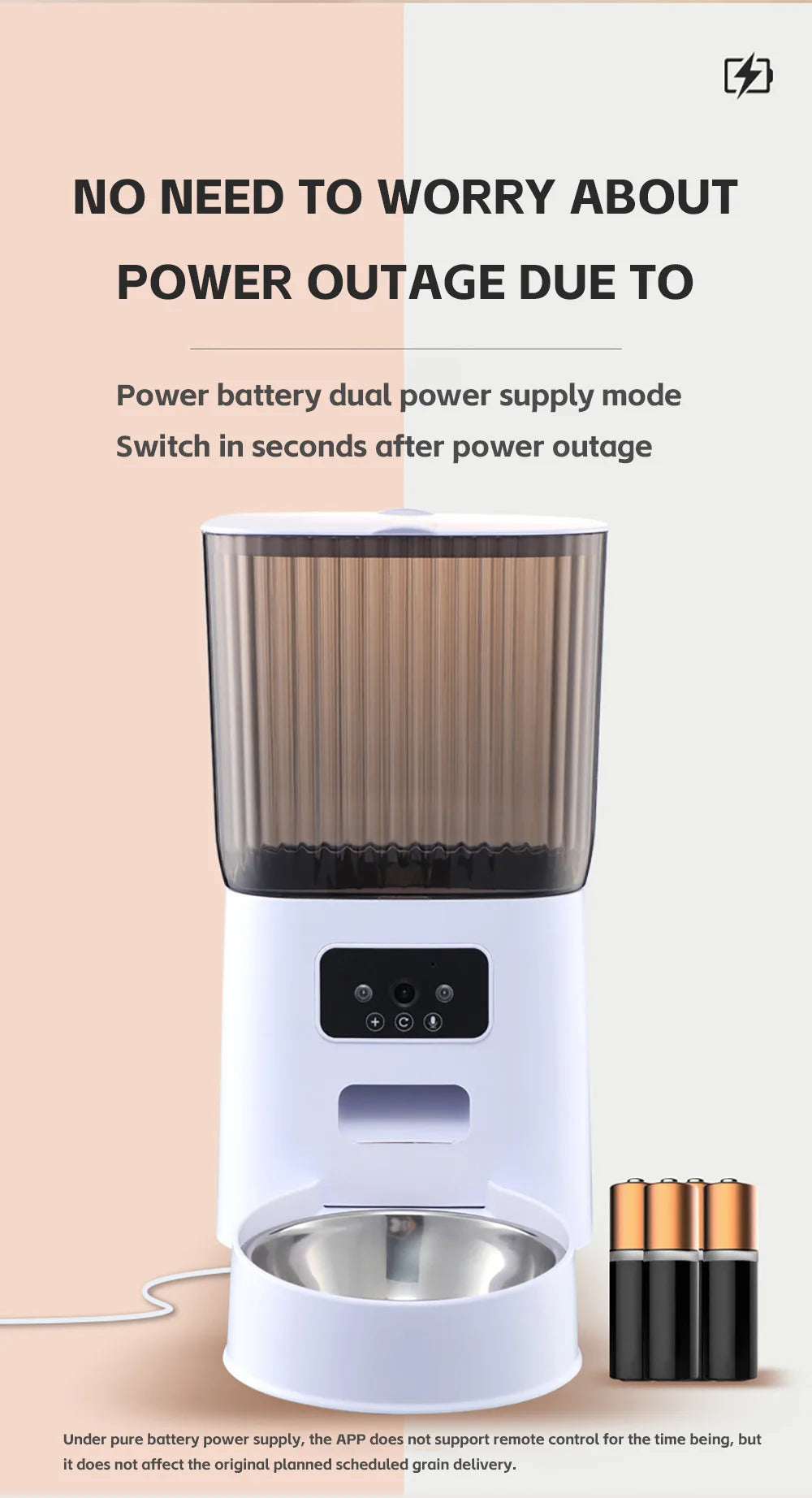 Smart Pet Feeder with HD Camera - 5L Automatic WiFi Food Dispenser System