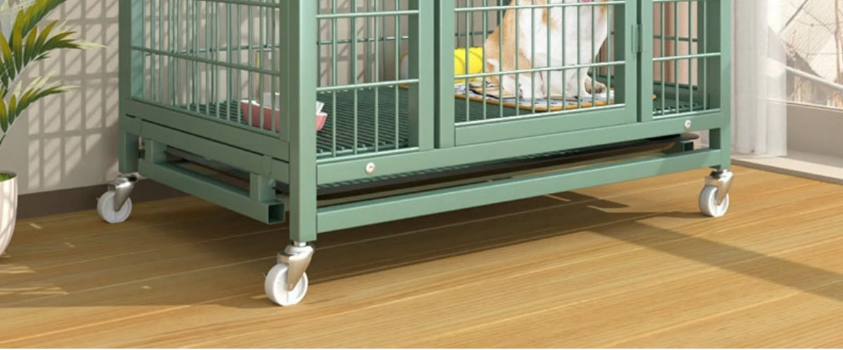 Large Indoor Dog Cage with Toilet Area - Premium Pet Enclosure for Medium to Large Dogs