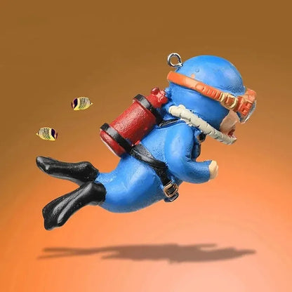 Floating Astronaut Diver Aquarium Ornament - Unique Fish Tank Decoration