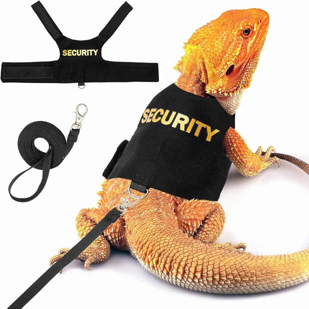 Premium Reptile Harness Vest - Professional Bearded Dragon Adventure System