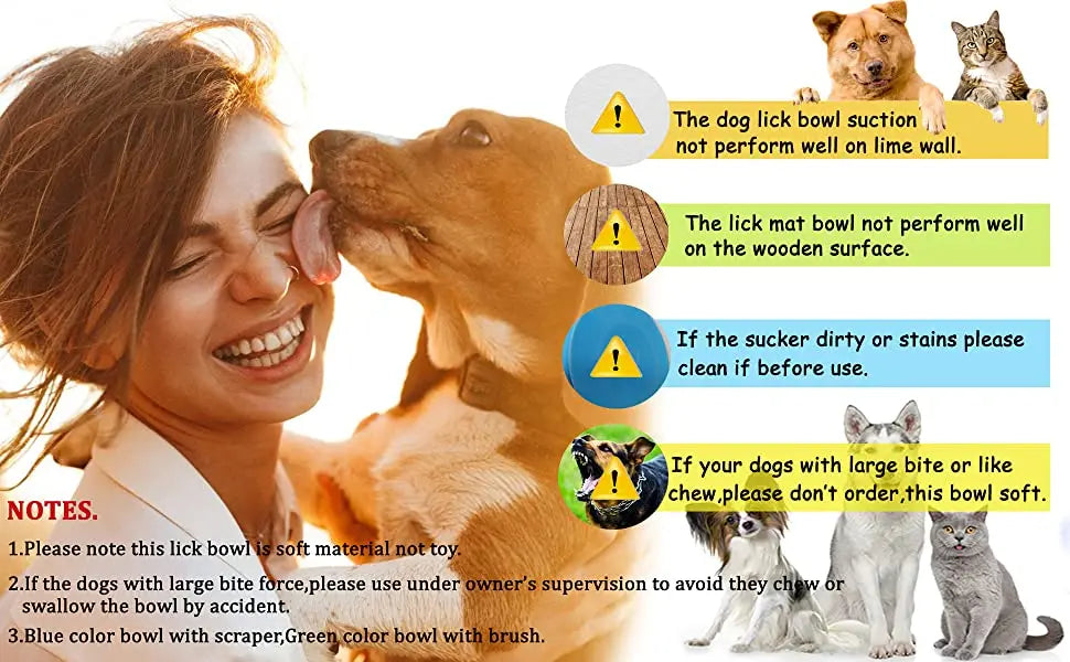 Pet Lick Mat & Bowl Set - Anxiety Relief & Slow Feeding Solution | Petziverse