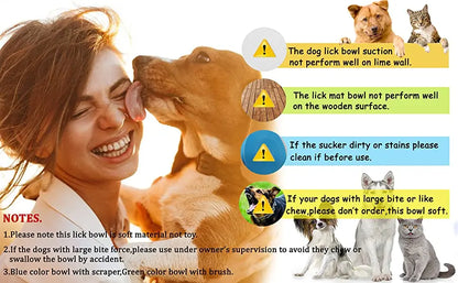 Pet Lick Mat & Bowl Set - Anxiety Relief & Slow Feeding Solution | Petziverse