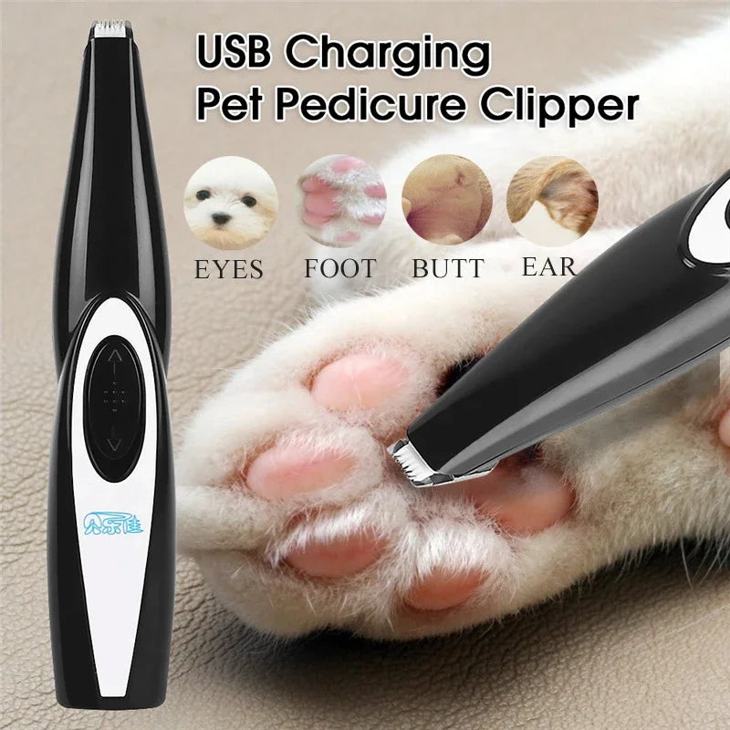 Professional Dog Grooming Clippers - USB Rechargeable Silent Pet Trimmer Kit