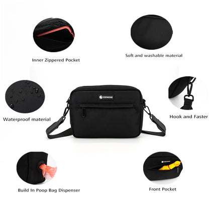 Waterproof Dog Treat Pouch - Training Bag with Built-in Poop Dispenser | Petziverse
