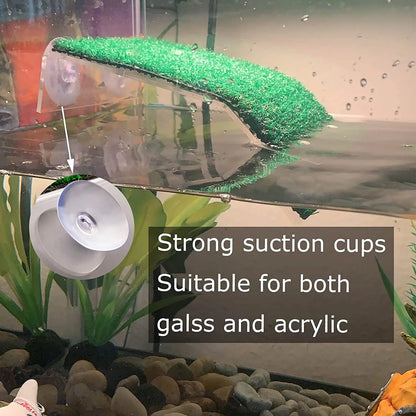 Grass Turtle Basking Platform - Natural Lawn Ramp for Aquarium Tanks