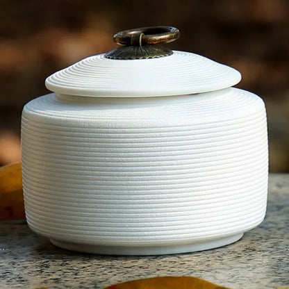 Ceramic Pet Memorial Urn - Beautiful Keepsake Box for Beloved Companions