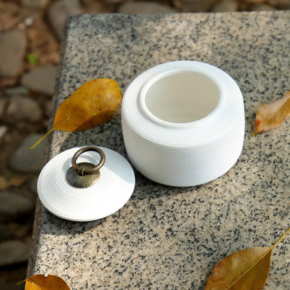 Ceramic Pet Memorial Urn - Beautiful Keepsake Box for Beloved Companions