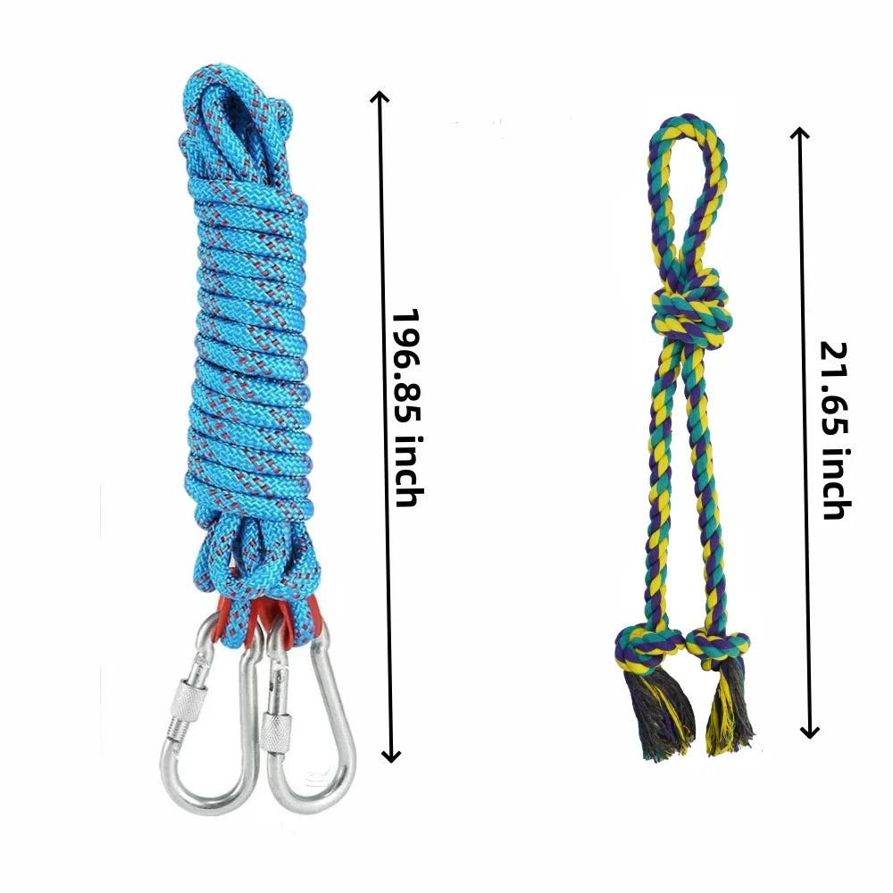 Interactive Dog Bungee Rope Toy - Hanging Exercise & Training System