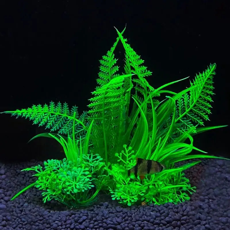 Artificial Aquarium Plants - Plastic Water Grass Fish Tank Decoration 5.5"