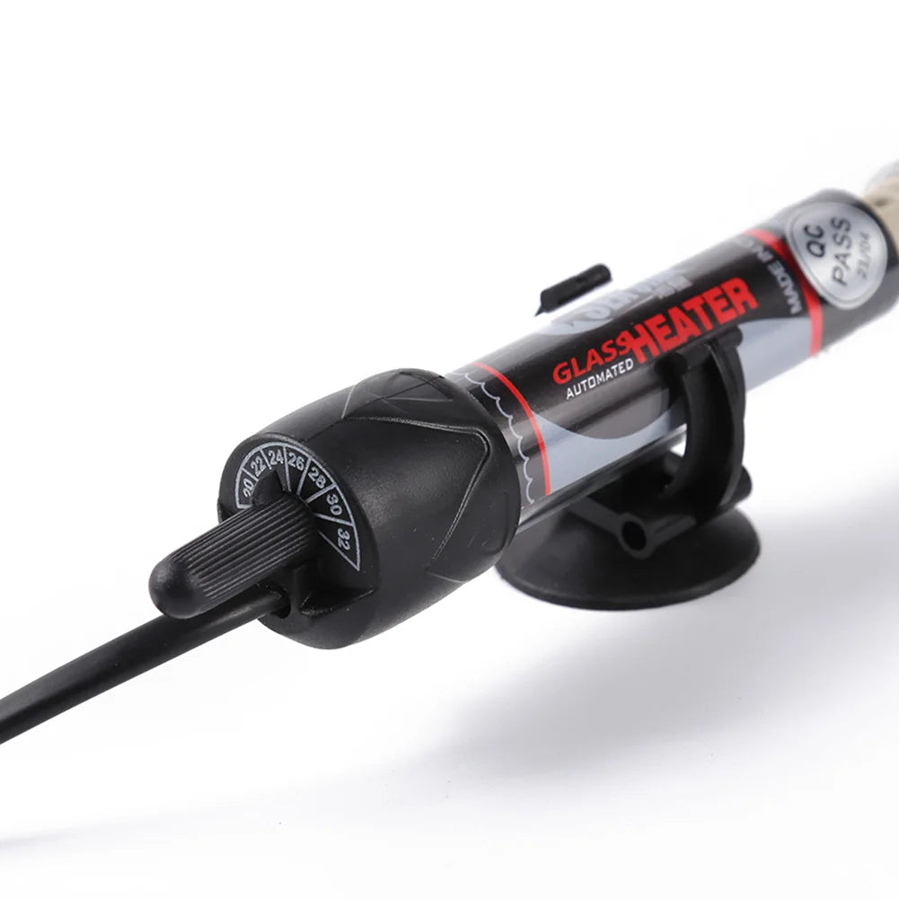 Adjustable Aquarium Heater - 25-300W Fish Tank Heating Rod with Automatic Thermostat