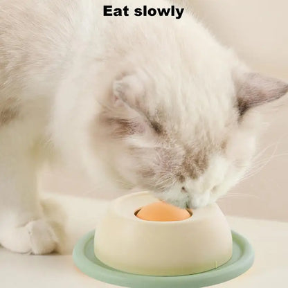 Interactive Cat Lick Mat - Rotating Slow Feeder & Puzzle Bowl | Petziverse