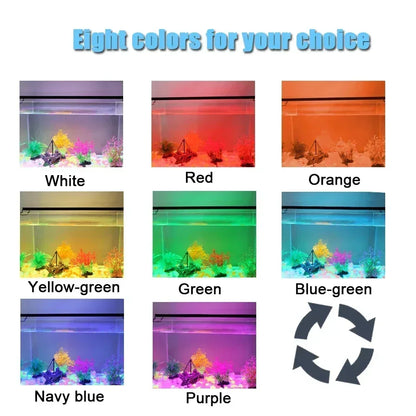 24/7 Auto LED Aquarium Light - Full Spectrum Fish Tank Lighting with Dimmer & Timer
