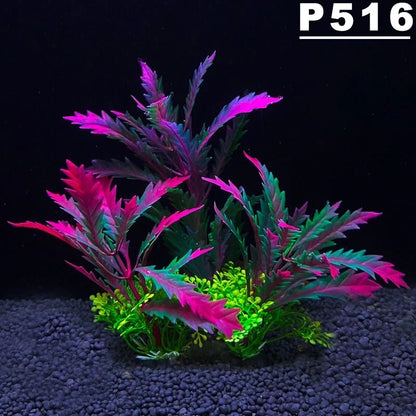 Artificial Aquarium Plants - Plastic Water Grass Fish Tank Decoration 5.5"