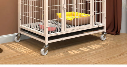 Large Indoor Dog Cage with Toilet Area - Premium Pet Enclosure for Medium to Large Dogs