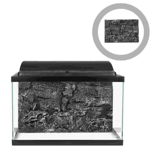 Premium Rock Aquarium Background - Natural Stone Terrarium Backdrop for Fish Tanks