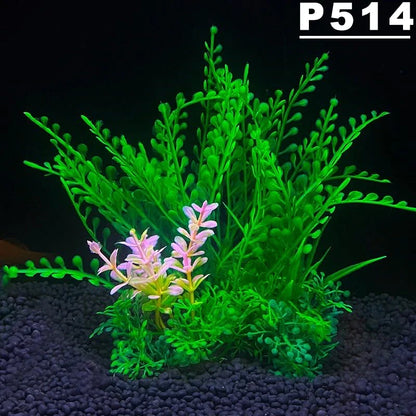 Artificial Aquarium Plants - Plastic Water Grass Fish Tank Decoration 5.5"