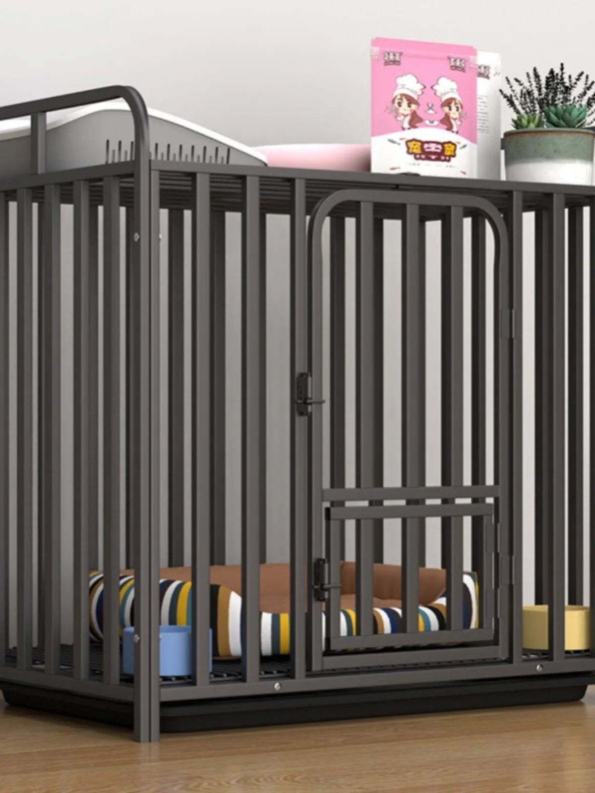 Large Indoor Dog Cage with Toilet Area - Premium Pet Enclosure for Medium to Large Dogs