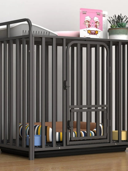 Large Indoor Dog Cage with Toilet Area - Premium Pet Enclosure for Medium to Large Dogs