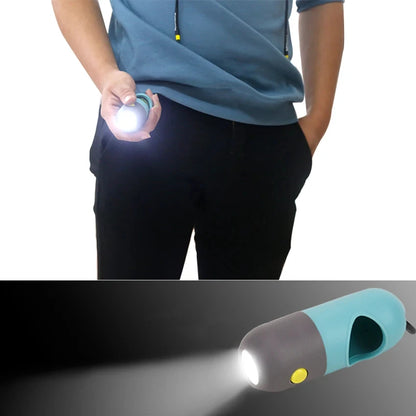 Premium LED Dog Poop Bag Dispenser - Illuminated Waste Bag System with Biodegradable Bags