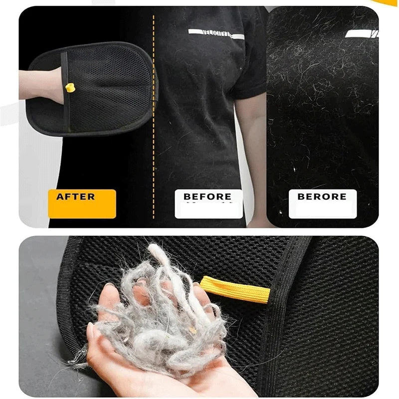 Premium Pet Hair Removal Gloves - Professional Static-Free Grooming Kit