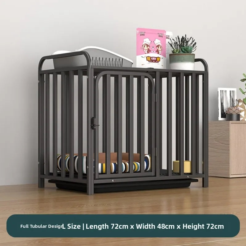 Large Indoor Dog Cage with Toilet Area - Premium Pet Enclosure for Medium to Large Dogs
