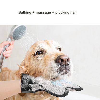 Pet Grooming Glove - Gentle Bath & Massage Brush for Cats & Dogs