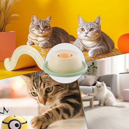 Interactive Cat Lick Mat - Rotating Slow Feeder & Puzzle Bowl | Petziverse