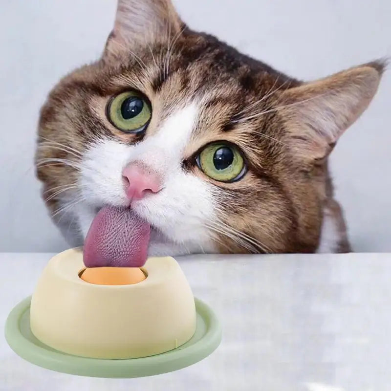 Interactive Cat Lick Mat - Rotating Slow Feeder & Puzzle Bowl | Petziverse