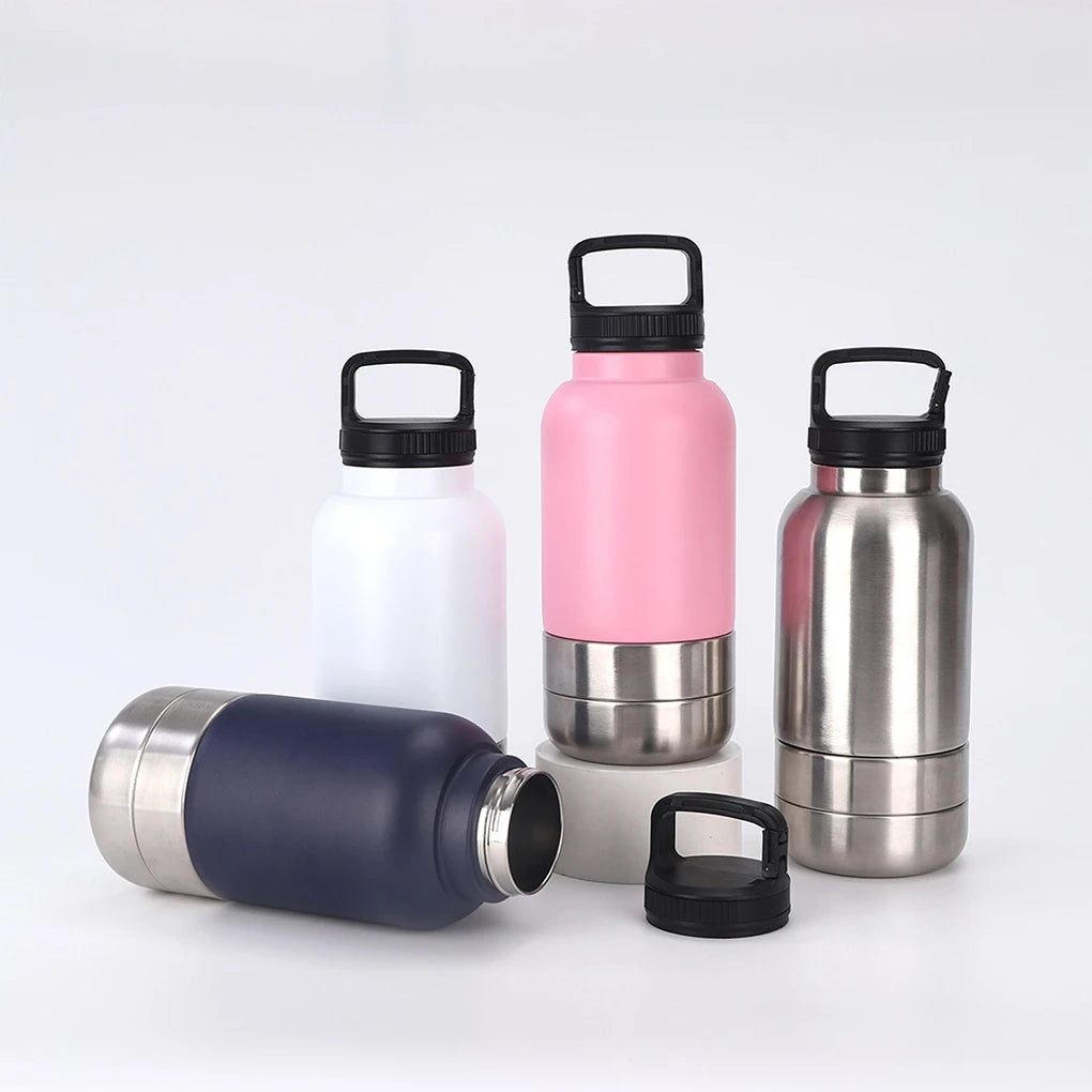 3 in 1 Dog Travel Water Bottle - Portable Hydration Solution for Outdoor Adventures