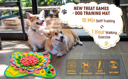 🐕 Premium Dog Snuffle Mat - Interactive Feeding Puzzle by Petziverse