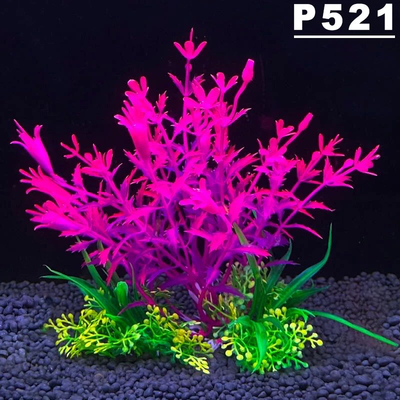 Artificial Aquarium Plants - Plastic Water Grass Fish Tank Decoration 5.5"