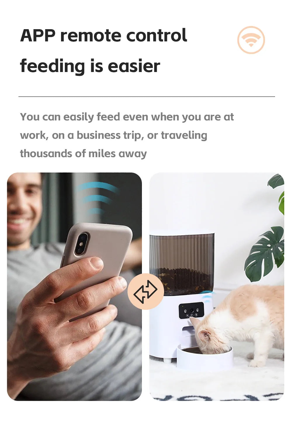 Smart Pet Feeder with HD Camera - 5L Automatic WiFi Food Dispenser System