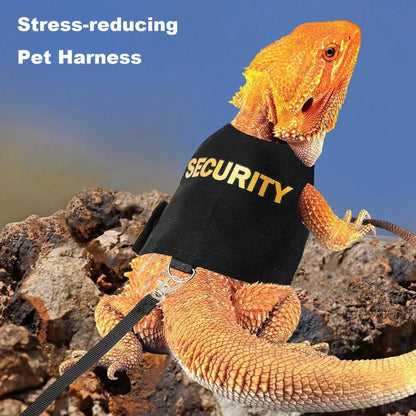 Premium Reptile Harness Vest - Professional Bearded Dragon Adventure System