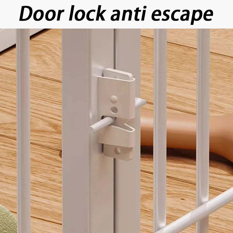 Modular Pet Playpen - Customizable Indoor Dog Fence with Door for Small to Medium Dogs