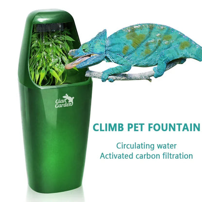 Reptile Drinking Water Filter Fountain Automatic Feeding Drinker Lizard Chameleon Snake Frog Reptiles