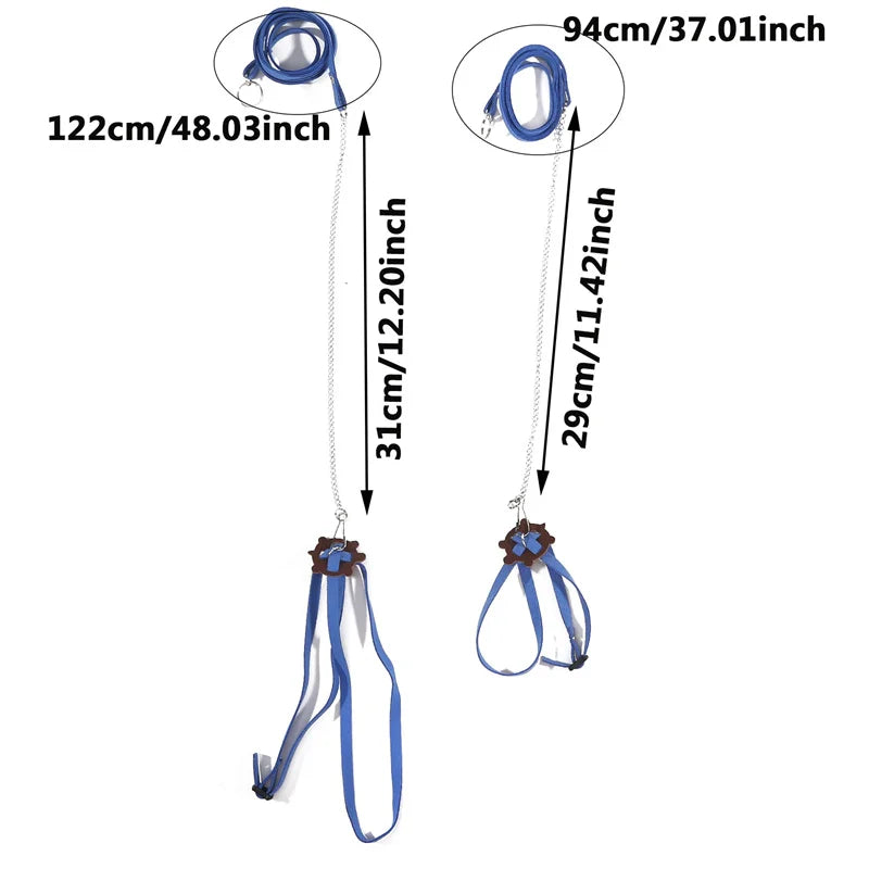 Soft Reptile Leash - Professional Velvet Training Harness for Turtles and Lizards