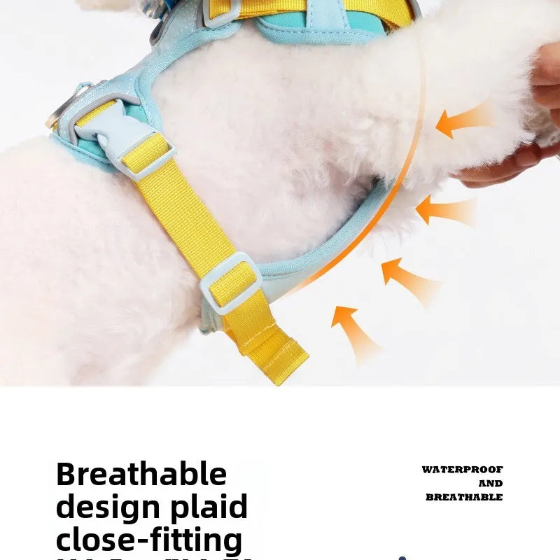 Breathable Dog Vest Harness - Waterproof Chest Strap Walking System