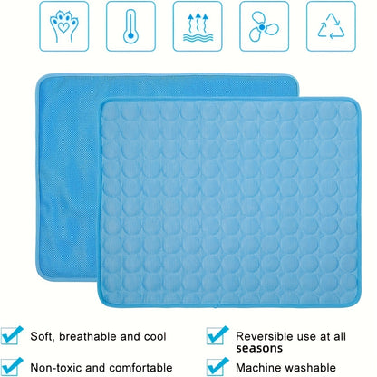 Premium Dog Cooling Mat - Ice Silk Pet Cooling Pad for Hot Weather Relief