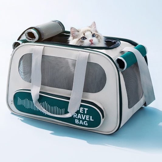 Airline Approved Pet Carrier - Soft Sided Collapsible Travel Bag for Dogs & Cats