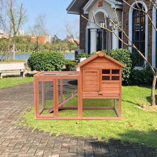 Premium Wooden Rabbit House - Easy Assembly